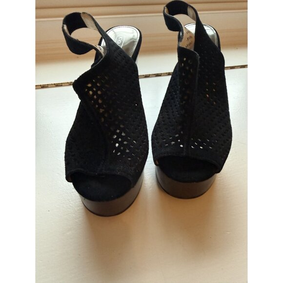 Coach Chasity Black Platform Heel Perforated Mesh Size Women's 6 NEW [jb] - Picture 10 of 15